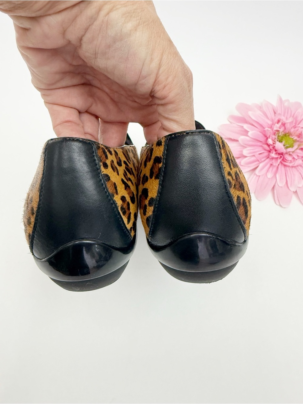 Dansko Olivia Leopard Animal Calf Pony Hair Loafers Tan Brown Black Comfort - Picture 9 of 14